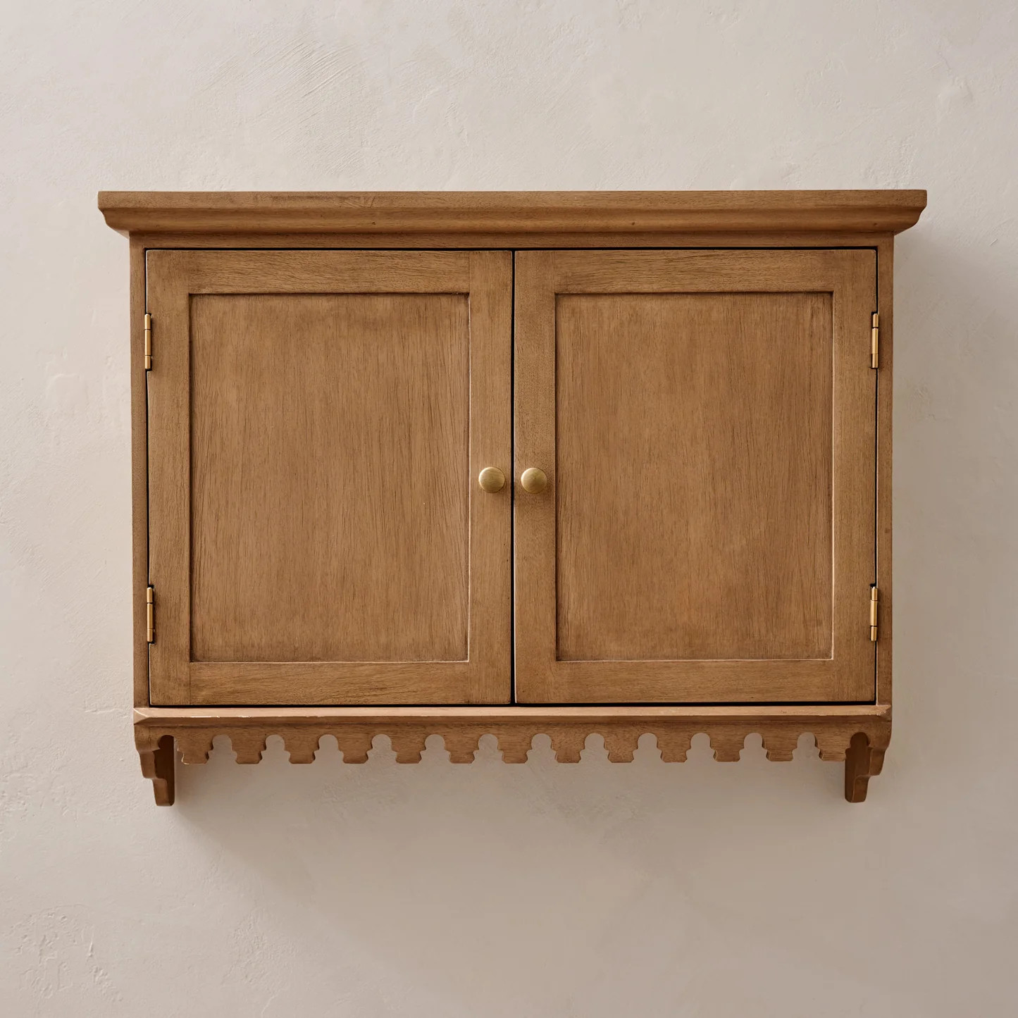 Archie Scalloped Wooden Wall Cabinet | Magnolia