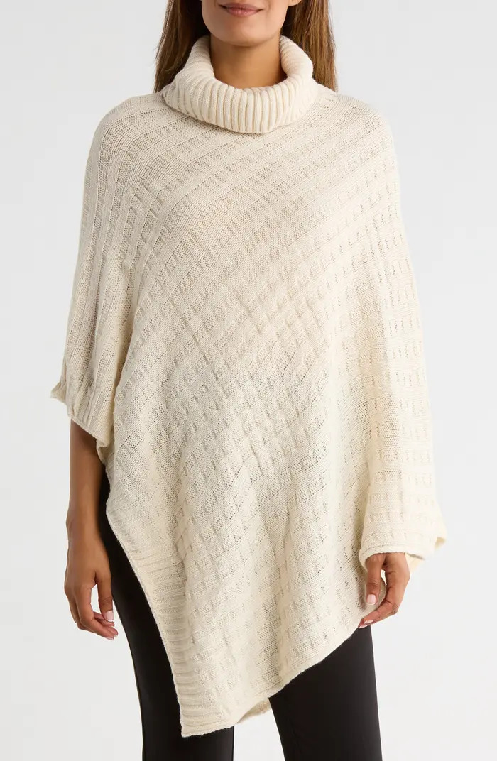 Nanette Lepore Basketweave Asymmetric Poncho | Nordstromrack | Nordstrom Rack