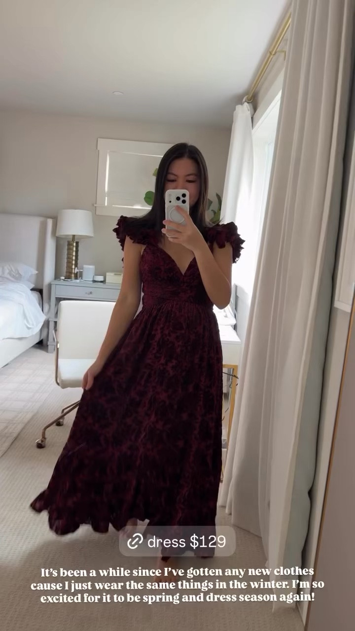 Petal and Pup maxi dress, wedding guest dress, lace up dress and ruffles, wearing size small, runs slightly small 

#LTKWedding #LTKootd #LTKSeasonal