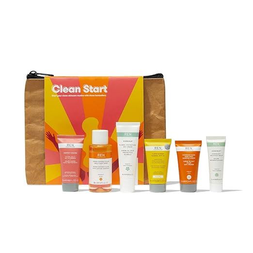 REN Clean Skincare - Clean Start - Mini Heroes Kit - Start Your Clean Skincare Routine | Amazon (US)