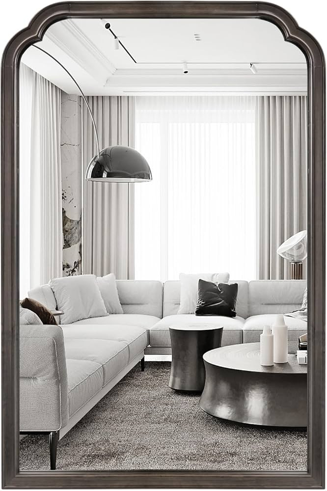WallBeyond Wood Bathroom Mirrors for Wall Mounted, 20" x 30" Rustic Wood Frame Wall Mirrors Decor... | Amazon (US)