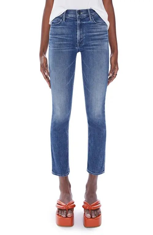 MOTHER The Dazzler High Waist Ankle Straight Leg Jeans in Wish On A Star at Nordstrom, Size 26 | Nordstrom