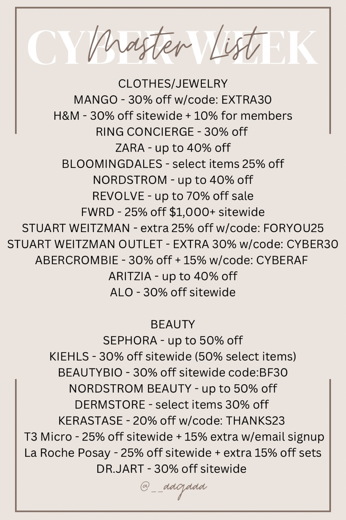 Cyber Week master list of sales 🍂
Linked some of my all time favorites items to buy this time around! Also love to get the Christmas shopping out of the way this weekend 🧸

#LTKGiftGuide #LTKHoliday #LTKCyberWeek