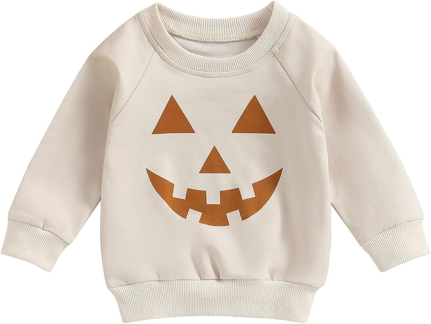 Ayalinggo Toddler Halloween Shirt Baby Boy Girl Pumpkin Sweatshirt Crewneck Pullover Long Sleeve ... | Amazon (US)