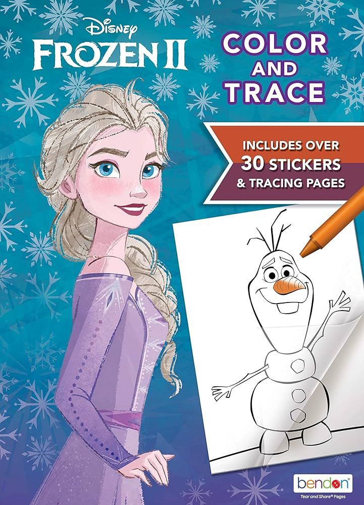 Disney Frozen 2 Elsa and Olaf 48-Page Color and Trace Activity Book, Bendon 46038 | Amazon (US)