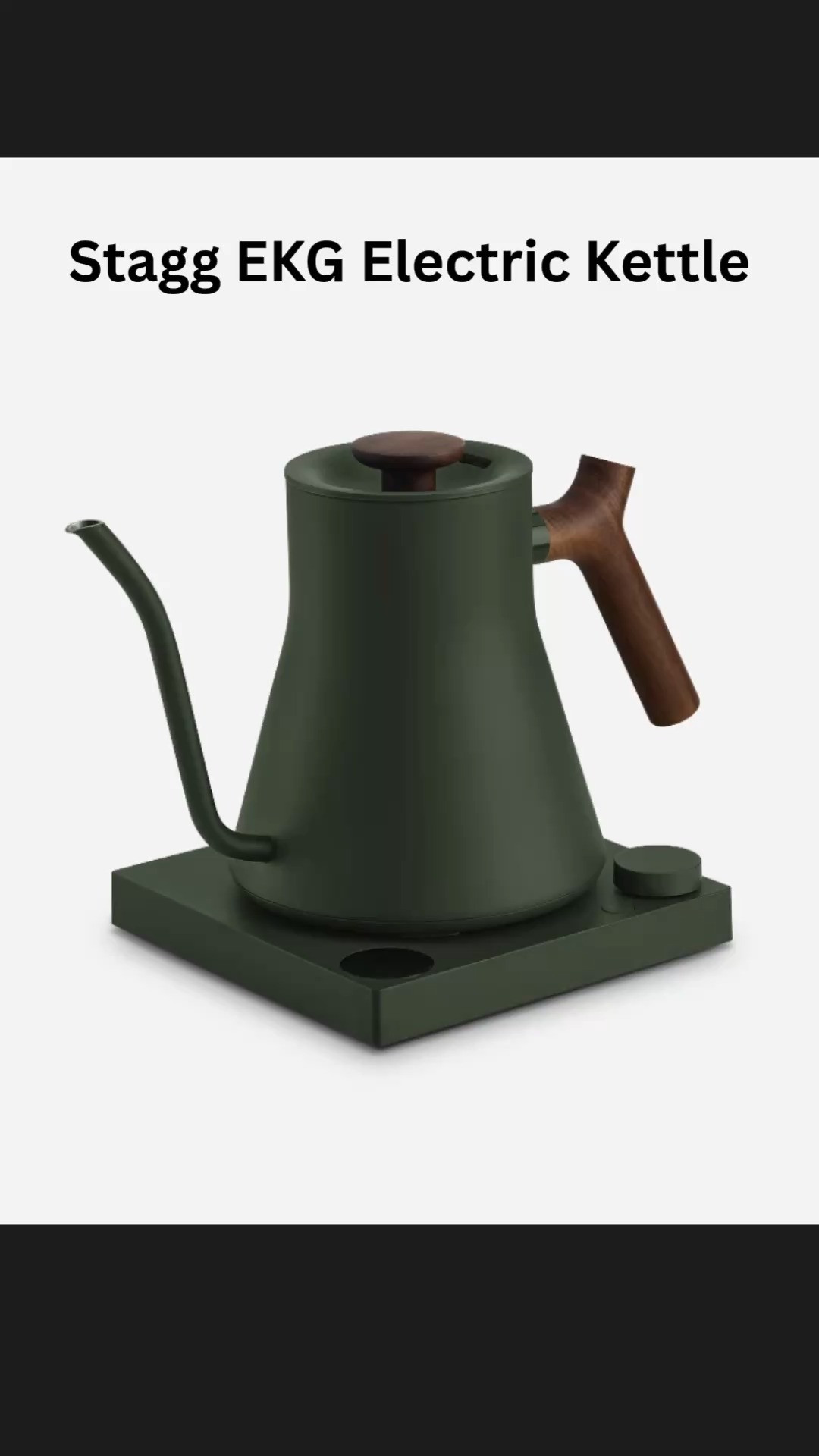 The ultimate choice for coffee lovers. This kettle has become an essential part of my morning ritual—it's fast, precise, and looks beautiful on the counter. Perfect for anyone who takes their morning brew seriously. Get yours now! 

 #LTKxMadewell #LTKdayinmylife #LTKmorningroutine