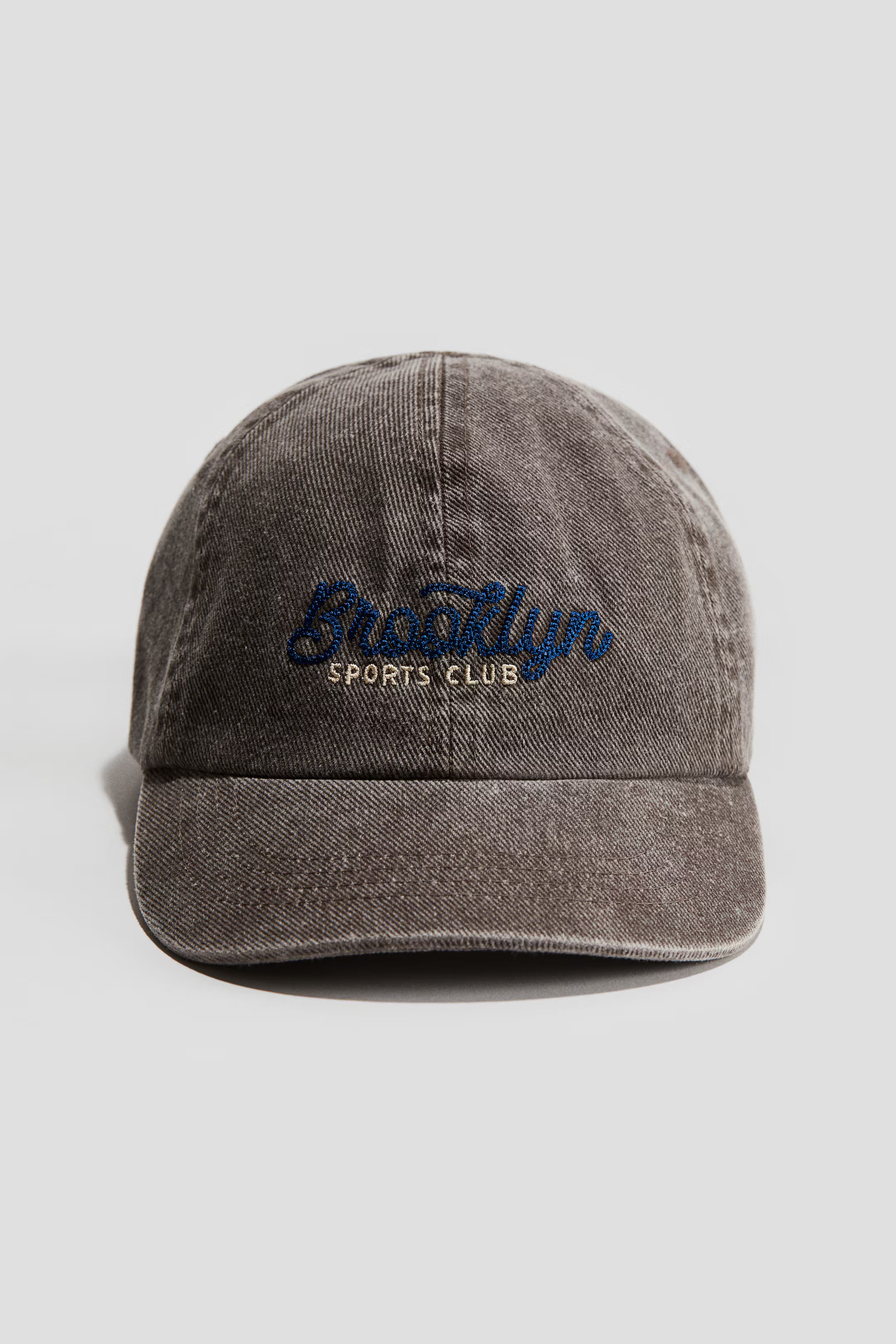 Motif-detail cap - Denim brown/Brooklyn - Kids | H&M GB | H&M (UK, MY, IN, SG, PH, TW, HK)