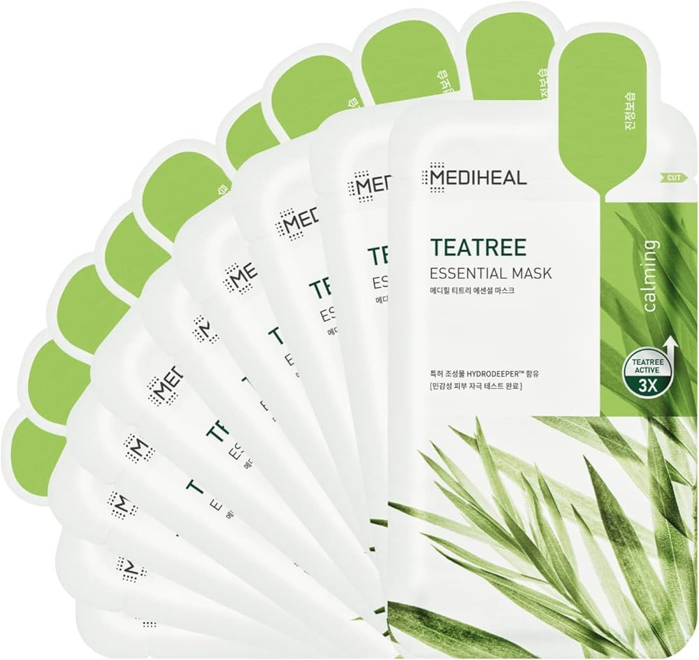 Mediheal Official [Korea's No 1 Sheet Mask] - Tea Tree Essential Blemish Control Mask 10EA (Renew... | Amazon (US)