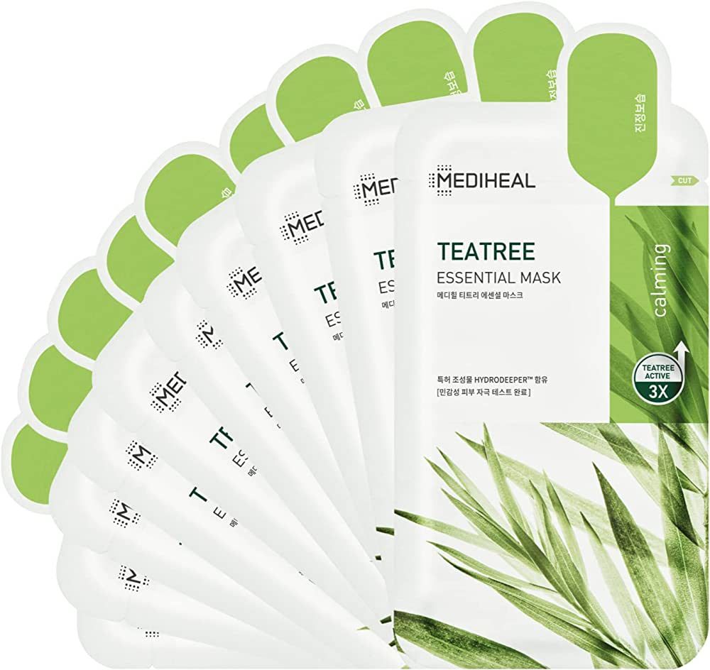 Mediheal Official [Korea's No 1 Sheet Mask] - Tea Tree Essential Blemish Control Mask 10EA (Renew... | Amazon (US)
