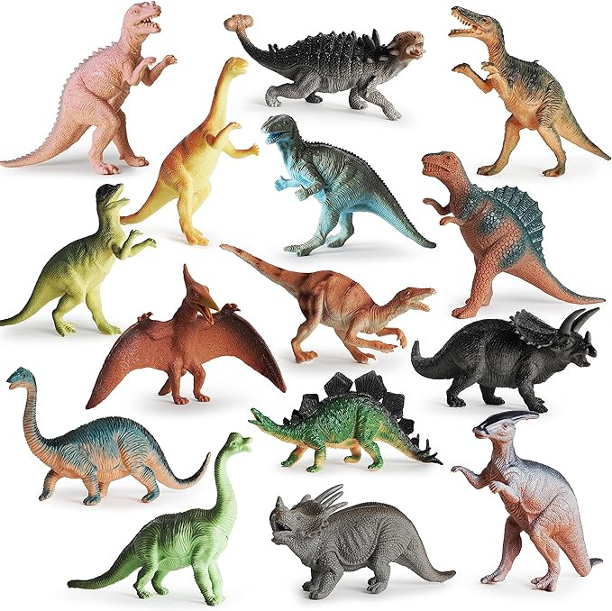 BOLEY Monster (15-Pack) Large 7" Toy Dinosaurs Set - Enormous Variety of Authentic Type Plastic D... | Amazon (US)