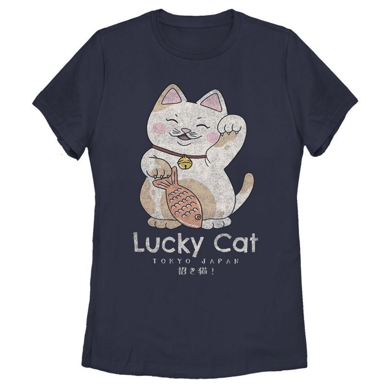 Women's Lost Gods Lucky Cat on Your Side T-Shirt | Target