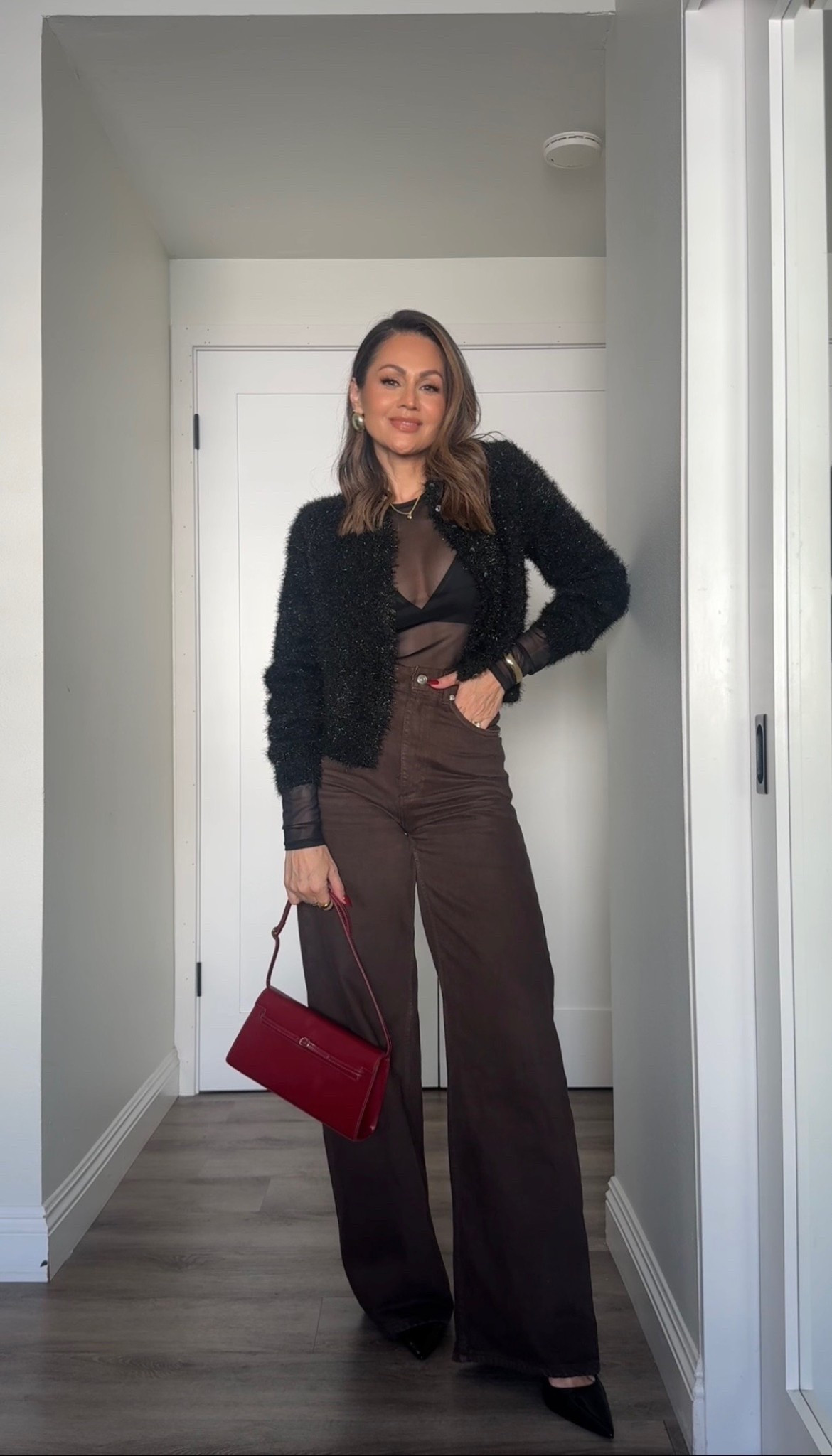 Ready to ring in the new year with style ✨Wide leg jeans 26/ mesh long sleeve small

#LTKHoliday #LTKSeasonal #LTKGiftGuide