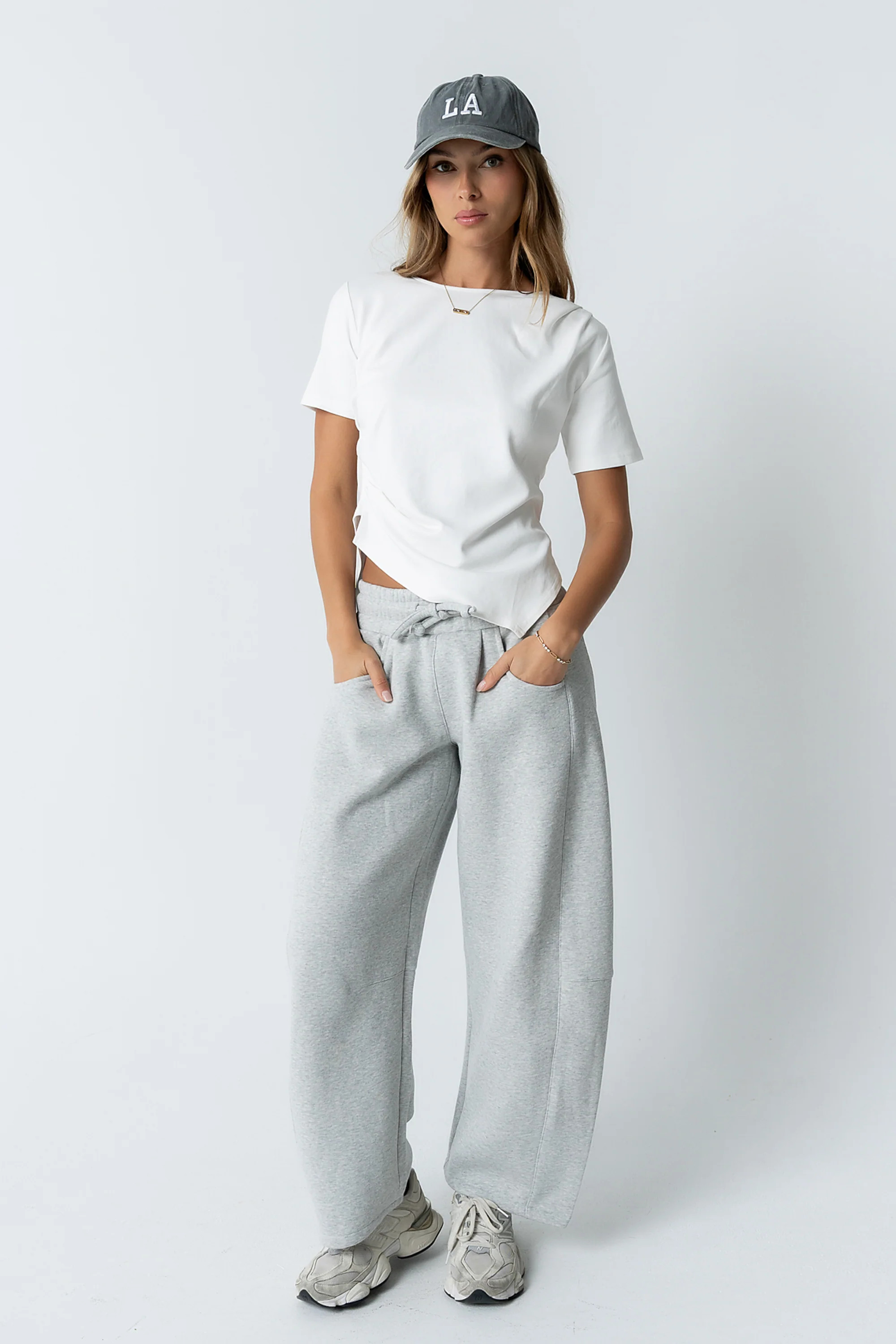 Maribel Barrel Sweatpants in Grey | Böhme US