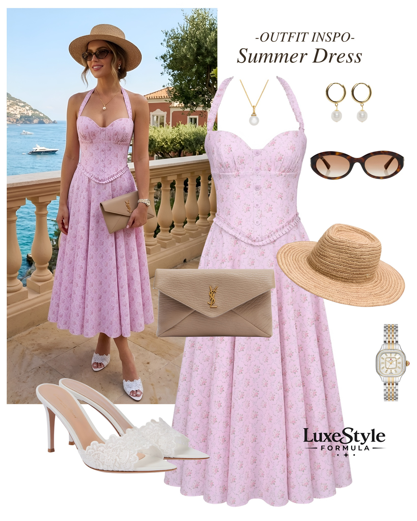A floral summer dress like this is the easiest way to look effortlessly elegant for any warm weather occasion, from a coastal getaway to a summer wedding💗

summer dress outfit, floral midi dress, European summer style, vacation outfit ideas, Amalfi Coast outfit, romantic summer dress, wedding guest dress, resort wear inspiration, quiet luxury fashion, designer accessories styling, pearl jewelry outfit, straw hat summer style, pink floral dress, elegant summer outfit, luxury vacation style, summer date night outfit, classic outfit inspiration, feminine summer fashion, summer wardrobe essentials, timeless dress styling, luxestyleformula 


#LTKootd #LTKSeasonal #LTKTravel