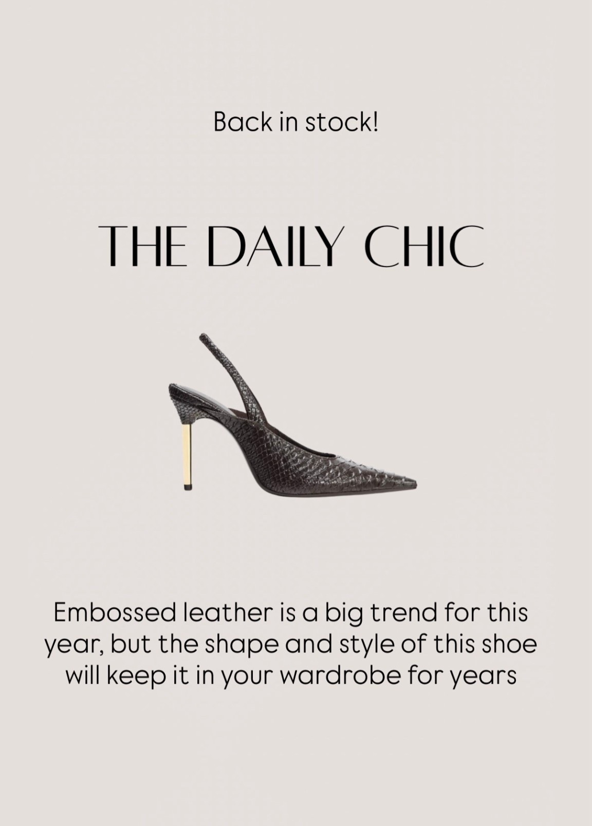 Embossed leather sling backs, brown pointed toe shoe, leather heels, 2026 trends

#LTKshoecrush #LTKunder100

#LTKgrwm #LTKootd