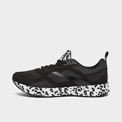 Brooks Women's Revel 5 Running Shoes in Black/Animal Print/Black Size 9.5 Knit | Finish Line (US)