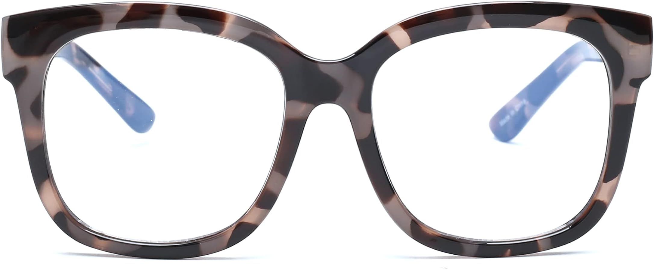 JIM HALO Oversized Blue Light Glasses for Women Square Chunky Bluelight Computer Glasses Reduce E... | Amazon (US)
