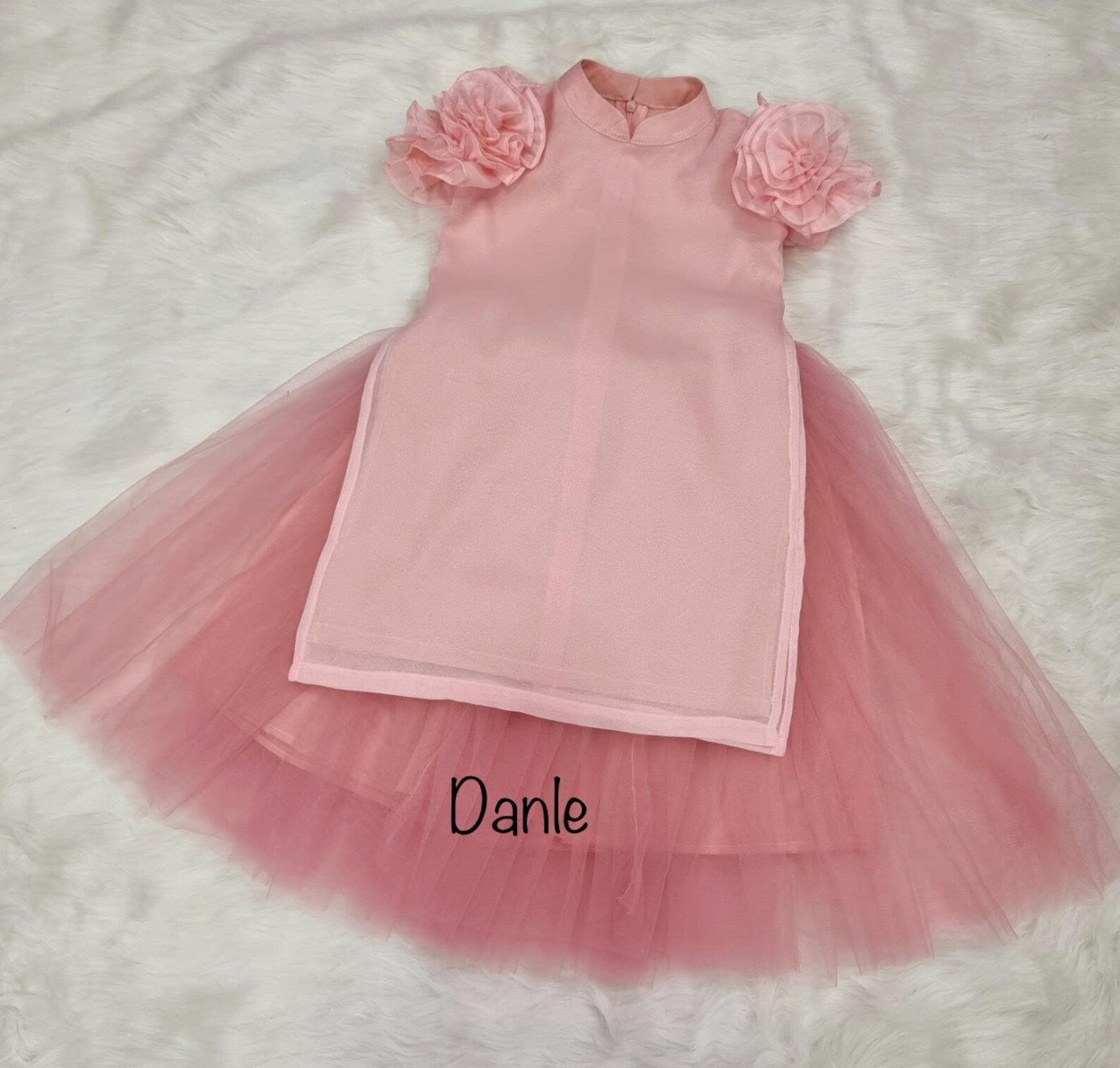 Vietnamese Traditional Long Dress For Girls, Vietnamese Ao Dai for Girls, Ao Dai Cach Tan cho Be ... | Etsy (US)