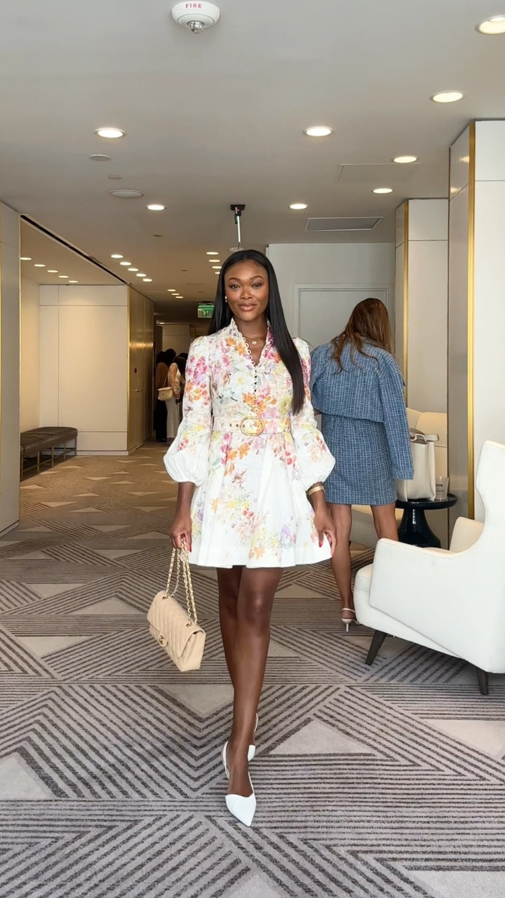 Floral Zimmerman dress outfit 🤍

#LTKCon #LTKShoeCrush #LTKVideo