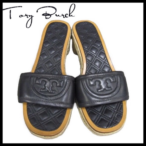 🌟HP🌟Tory Burch Fleming Espadrille Slides 7.5M | Poshmark