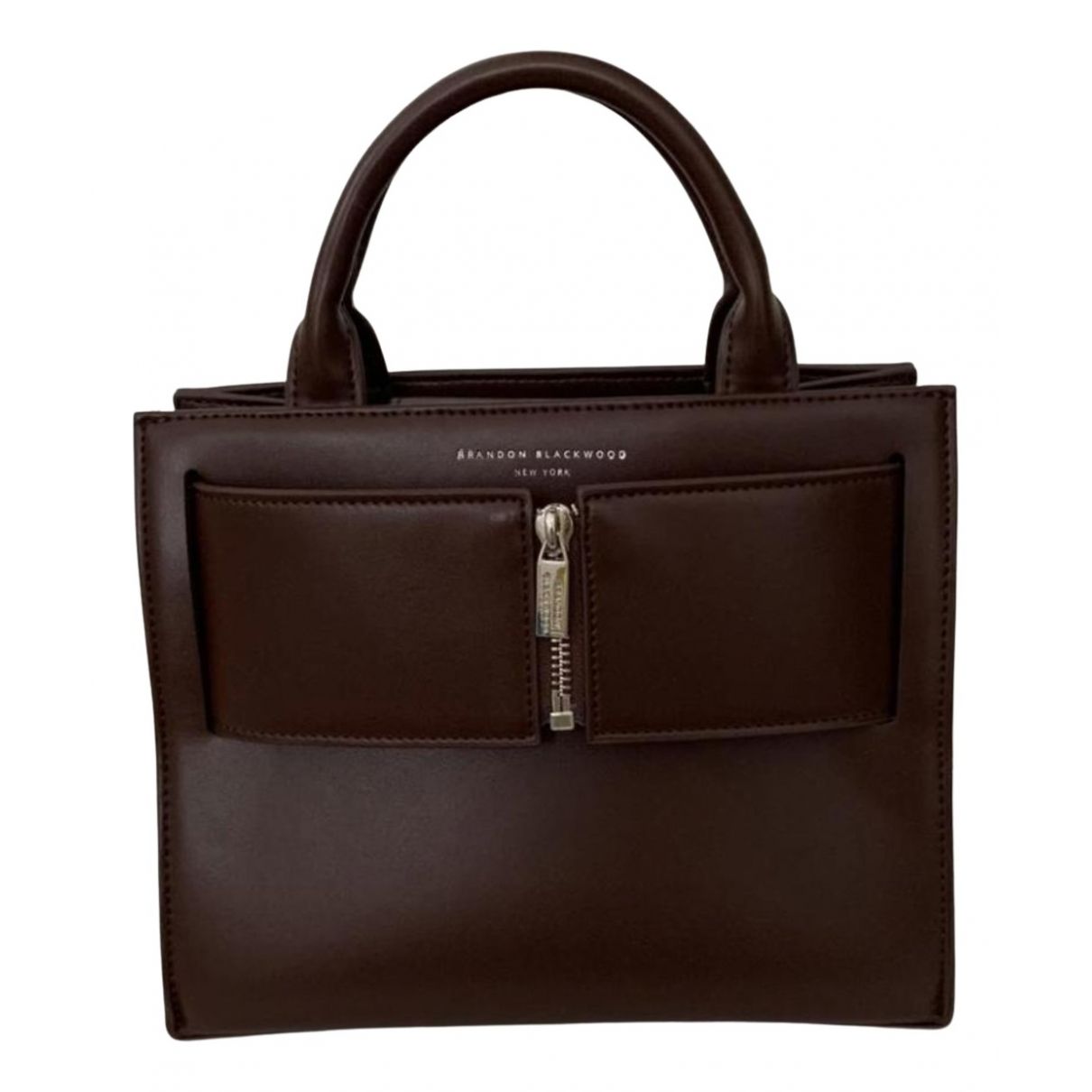 Brandon Black Wood Vegan leather handbag | Vestiaire Collective (Global)