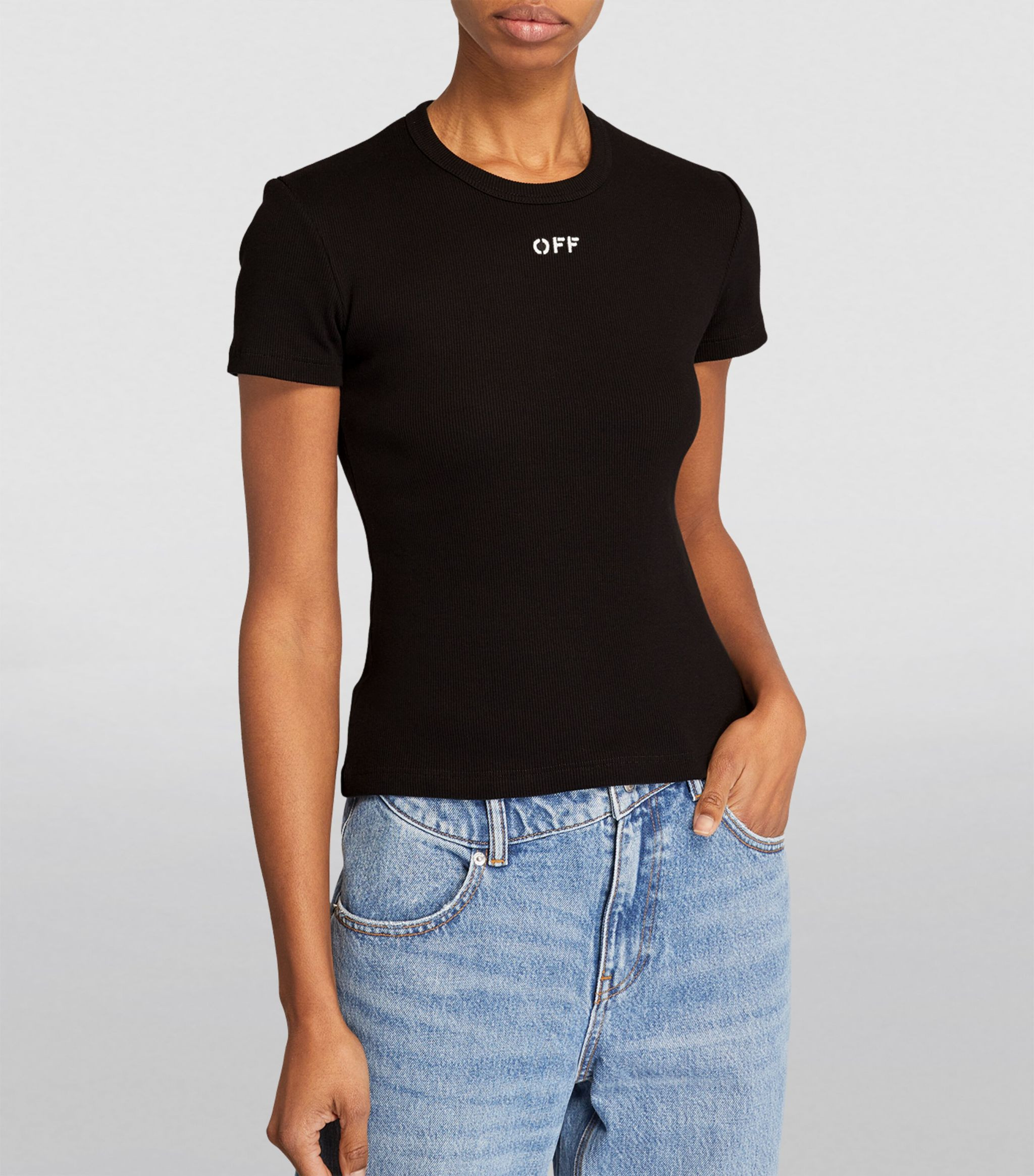 Ribbed Logo T-Shirt | Harrods