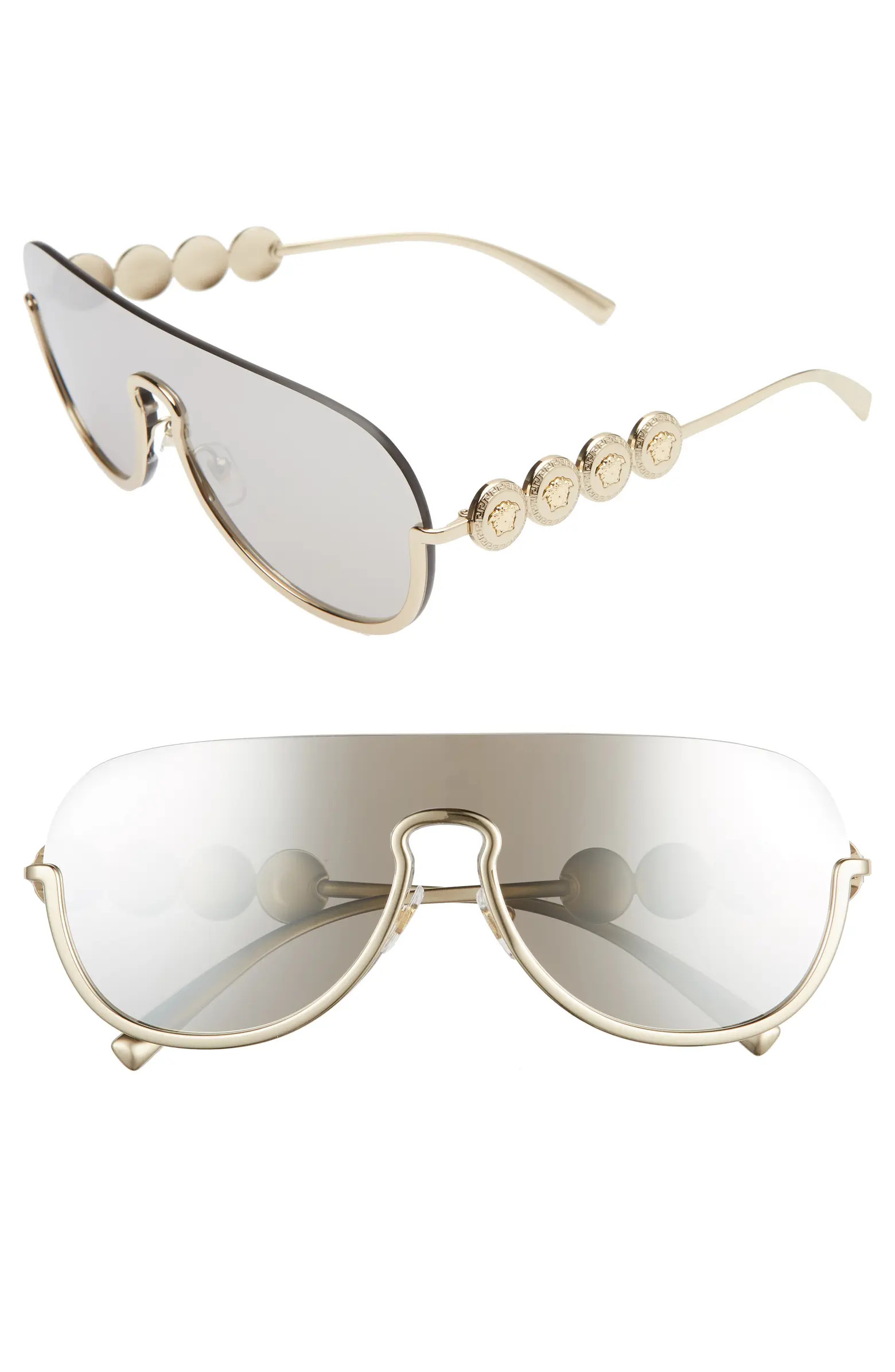 138mm Pilot Shield Sunglasses | Nordstrom Rack
