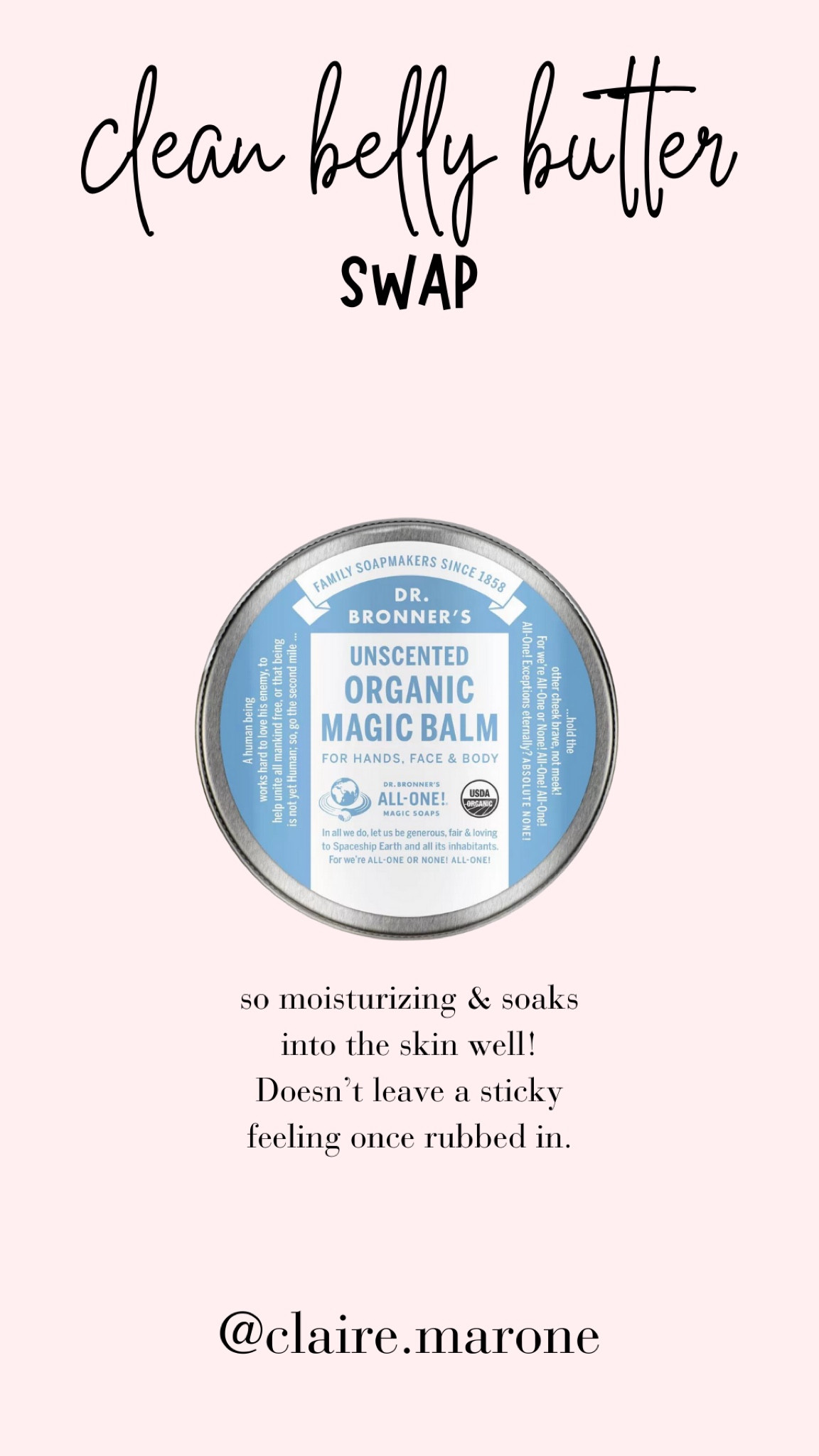 I use this magic balm as belly butter and it is AMAZING! So moisturizing, rubs into the skin and once dry it does not leave any sticky feeling. Bonus is the clean ingredients!!

#LTKbump #LTKbaby #LTKfamily