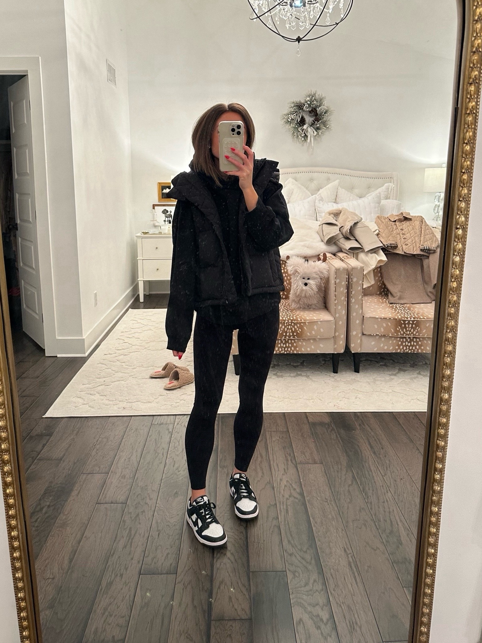 target black hoodie lululemon vest (tts, 2) 
lululemon align legging 25” (2) 
nike low dunk sneakers (tts)

#LTKfitness #LTKfindsunder100 #LTKshoecrush