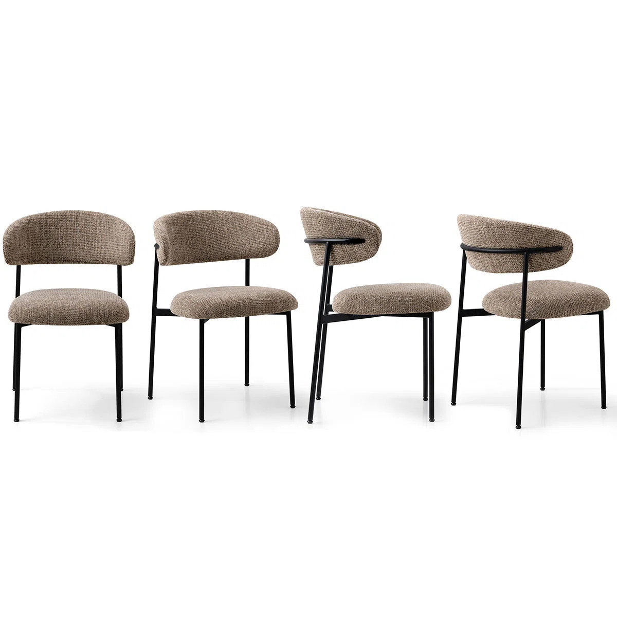 Upholstered Dining Chair With Metal Legs | Wayfair North America