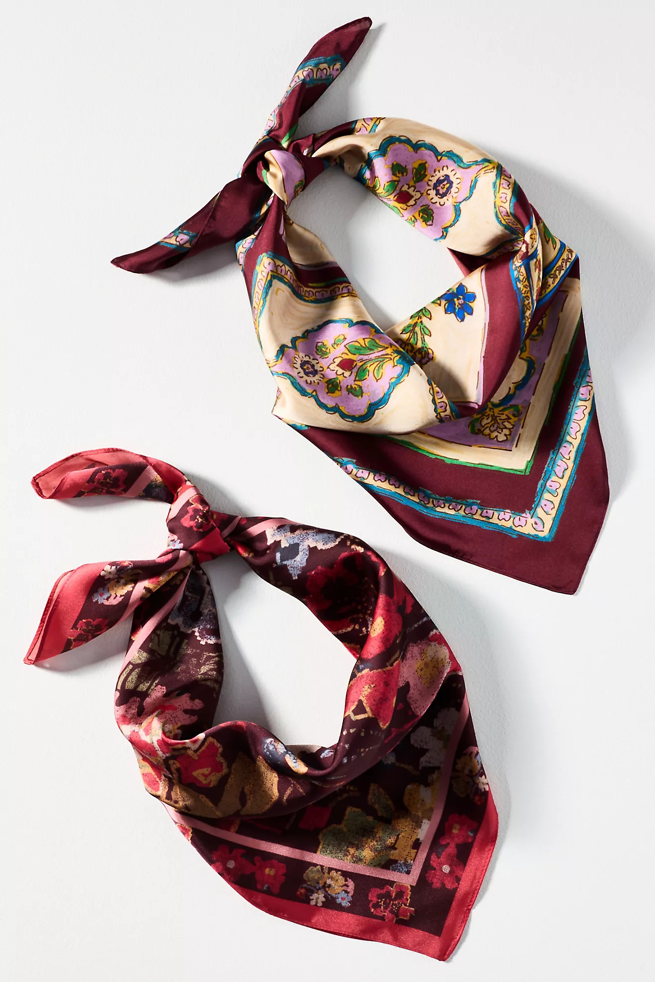 Satin Hair Scarves, Set of 2 | Anthropologie (US)