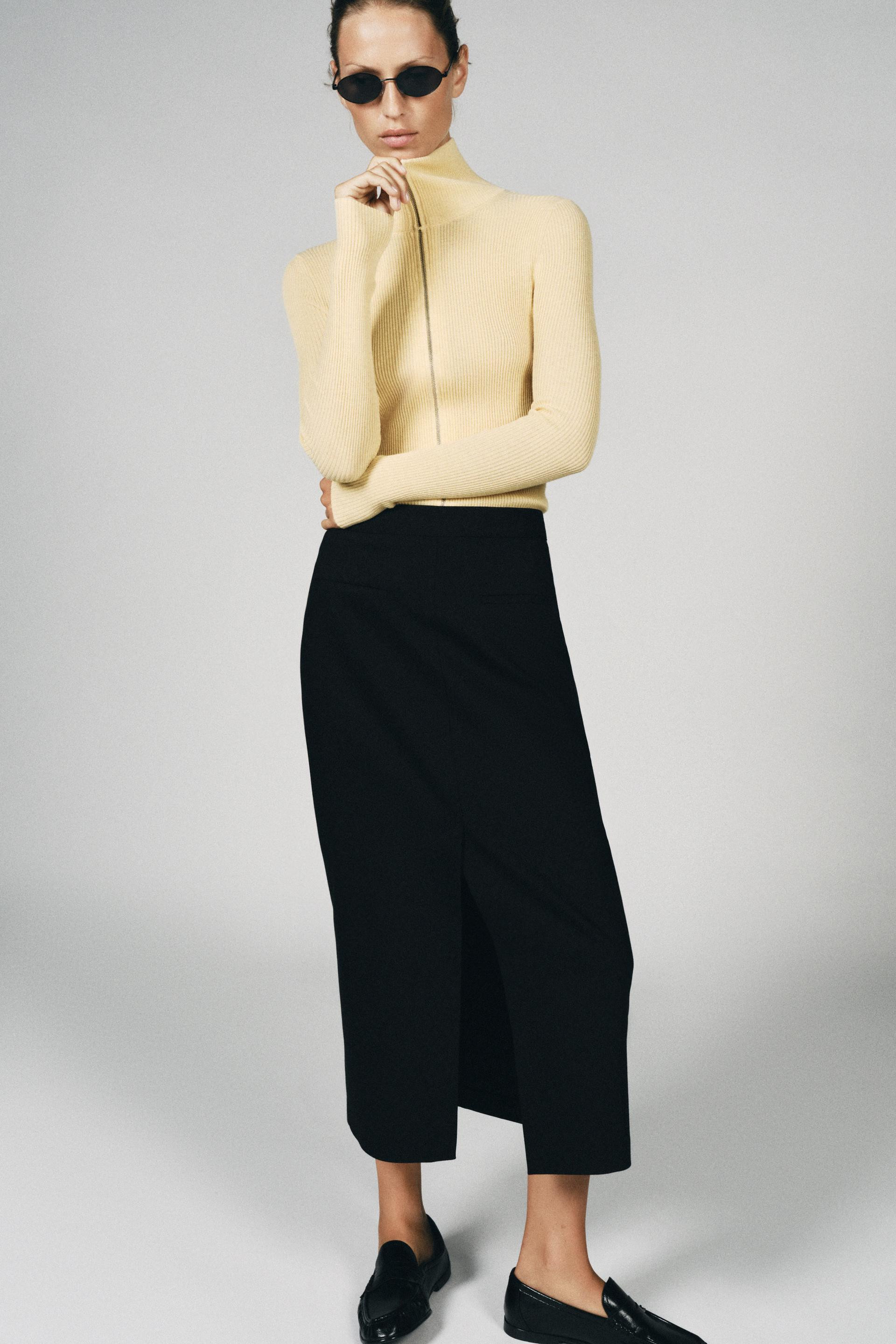 FITTED RIBBED KNIT JACKET | Zara Canada