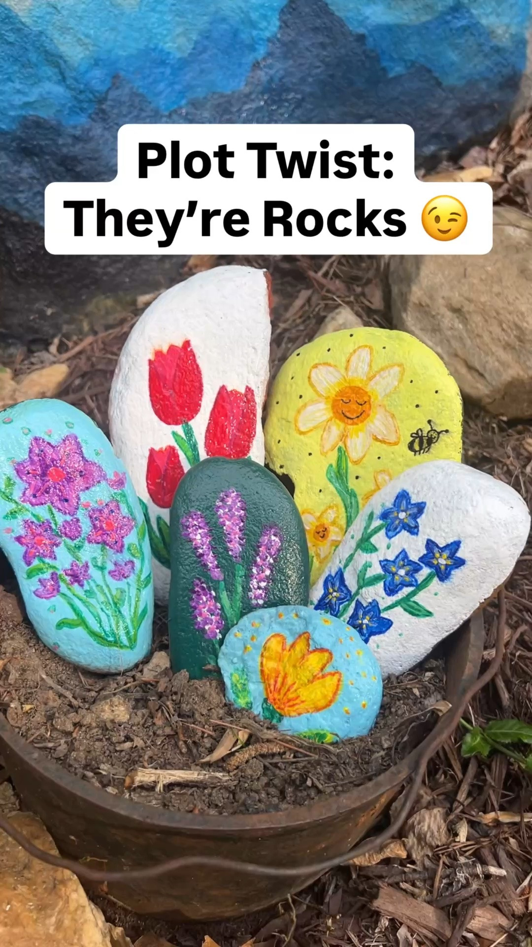 Flowers you don’t have to emotionally OR physically support all summer! 🌷 🌺 🌼 🌸
1) you will need rocks with enough flat space to paint
2) I used cheap acrylic paint!
3) paint a background that is opposite of your flower
4) get flower ideas from your own brain or Pinterest or go look at a flower 🌼 
5) the most important step: spray with clear coat. Like  a lot of times
6) arrange them anywhere you want to. Literally.
Also, a little tip is you can flip them over and paint the back for other holidays and seasons. These have fall flowers on the back so when September rolls around I will just flip them around and my fall decor is ready.
Next plan is a few Christmas ones with Easter? Valentines? on the backside.
This could be fun for kids too (that is if you want to relinquish control and not have any say so over how they look) so I’ll leave that up to you 🤪

DIY crafts painting rock craft kids craft family fun

#LTKdayinmylife #LTKmomlife #LTKvlog