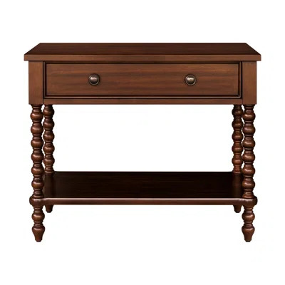 Beckett Turned Wood Spindle Nightstand with Drawer & Shelf | Wayfair North America