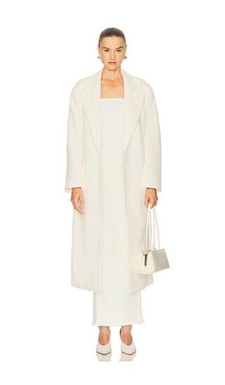 Bardot Classic Oversized Coat in Ivory. - size S/M | Revolve Clothing (Global)