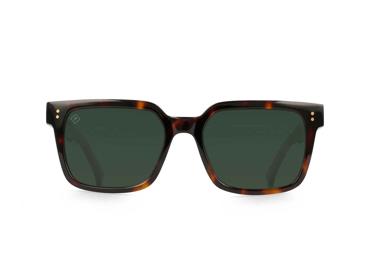 RAEN WEST-Kola Tortoise/Green Polar-55 Unisex Square Handmade Sunglass | RAEN