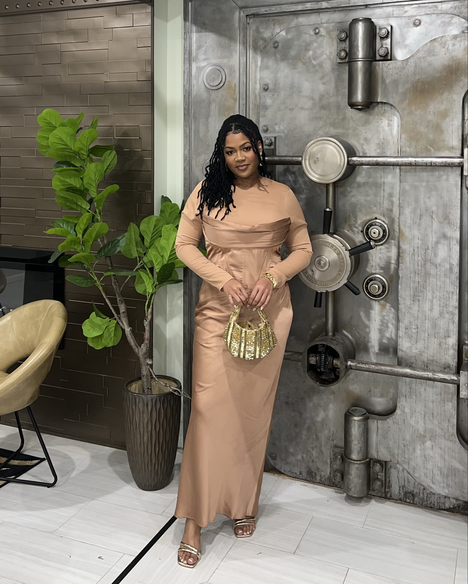 My dear friend got married this past week and of course I had to attend the nuptials in style! ✨ Love this dress so much. I did get it tailored a bit for a better fit around my hips and arms. #locs #style 

#LTKBeauty #LTKMidsize