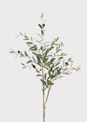 Tall Fake Olive and Leaf Branch - 41" | Afloral