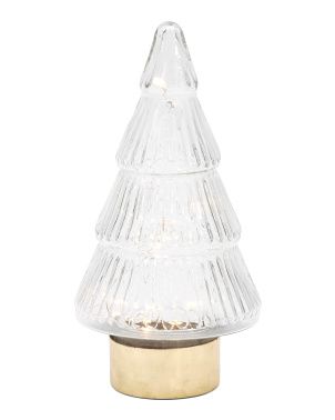 9in Lit Tree With Gold Tone Plated Bottom Cap | Marshalls