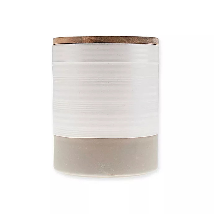 Bee & Willow™ Home Milbrook Medium Canister in White | Bed Bath & Beyond