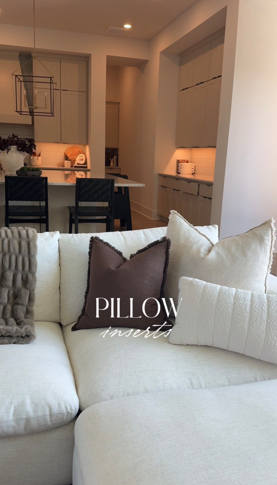 These pillow inserts scream luxury! I have them all over my house — they come in every size imaginable and so luxurious.
Don’t forget to size up. So if your pillow is 18x18, purchase a 20x20 insert.

#LTKHome
