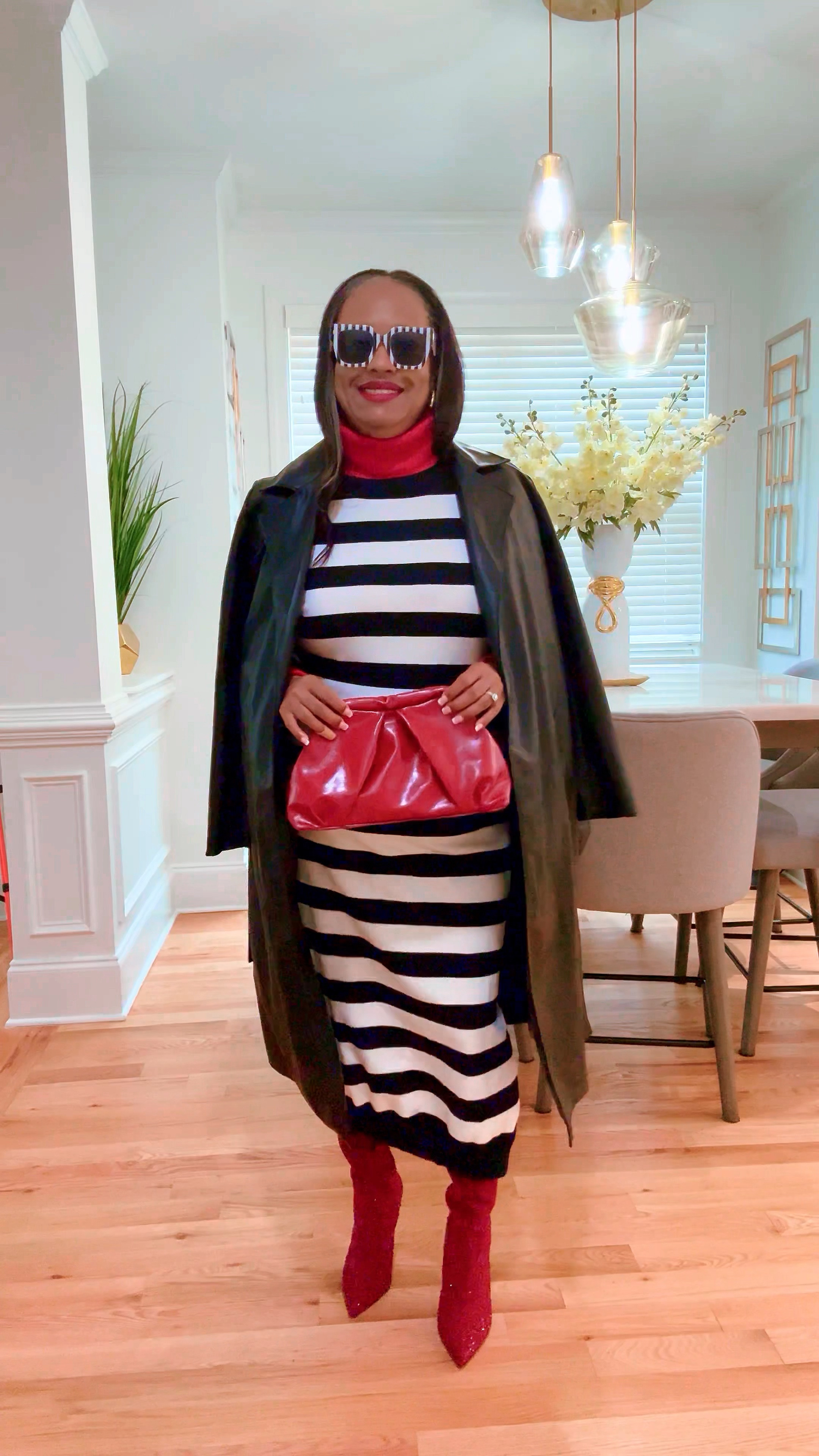 Layering is magic! Ladies add a pop of color with a turtleneck, button down or mock neck shirt for a statement look. You can do print or solids. I just added a red turtleneck under this sweater dress and created a new look. Enjoy!



🌸For Reference: I’m 5,3 165 pounds hips size 43. I typically wear Medium or Large depending on the brand.

#fallfashion #over50fashion #over40style #workwear #elevatedcasual #ootd #LTKfashion #ShopWithMe



#LTKOver40 #LTKSeasonal #LTKFindsUnder50