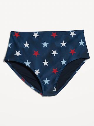 High-Waisted Bikini Swim Bottoms for Women | Old Navy (US)