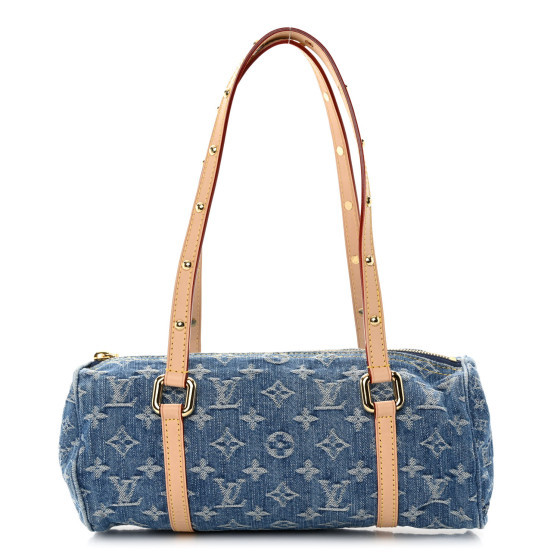 Monogram Denim Papillon Denim Blue | FASHIONPHILE (US)