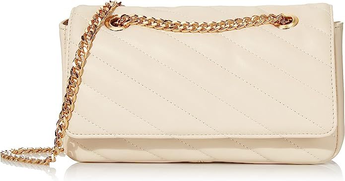 Amazon.com: The Drop Women's Koko Quilted Flap bag, Bone, One Size : Clothing, Shoes & Jewelry | Amazon (US)