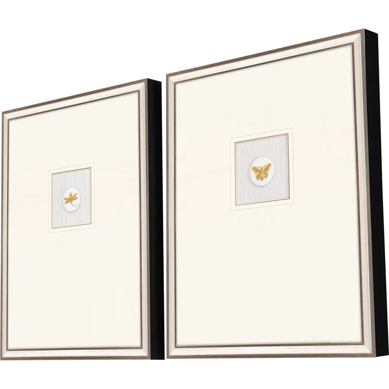 " Insect Intaglio II " 2 - Pieces | Wayfair North America