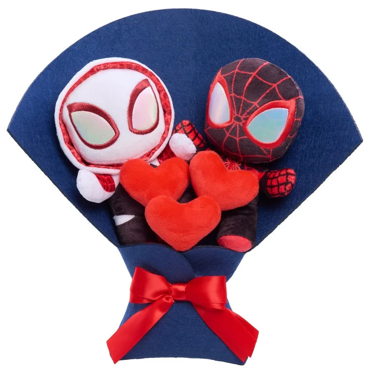 Marvel Medium Valentine’s Day Plush Bouquet, Includes Miles Morales and Gwen Stacy, Toy for Kid... | Walmart (US)