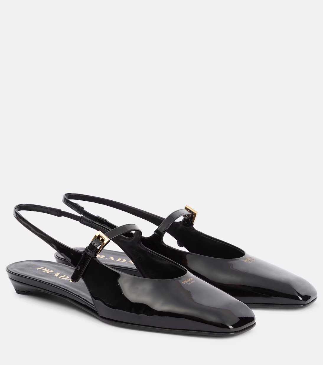 Patent leather slingback flats | Mytheresa (US/CA)