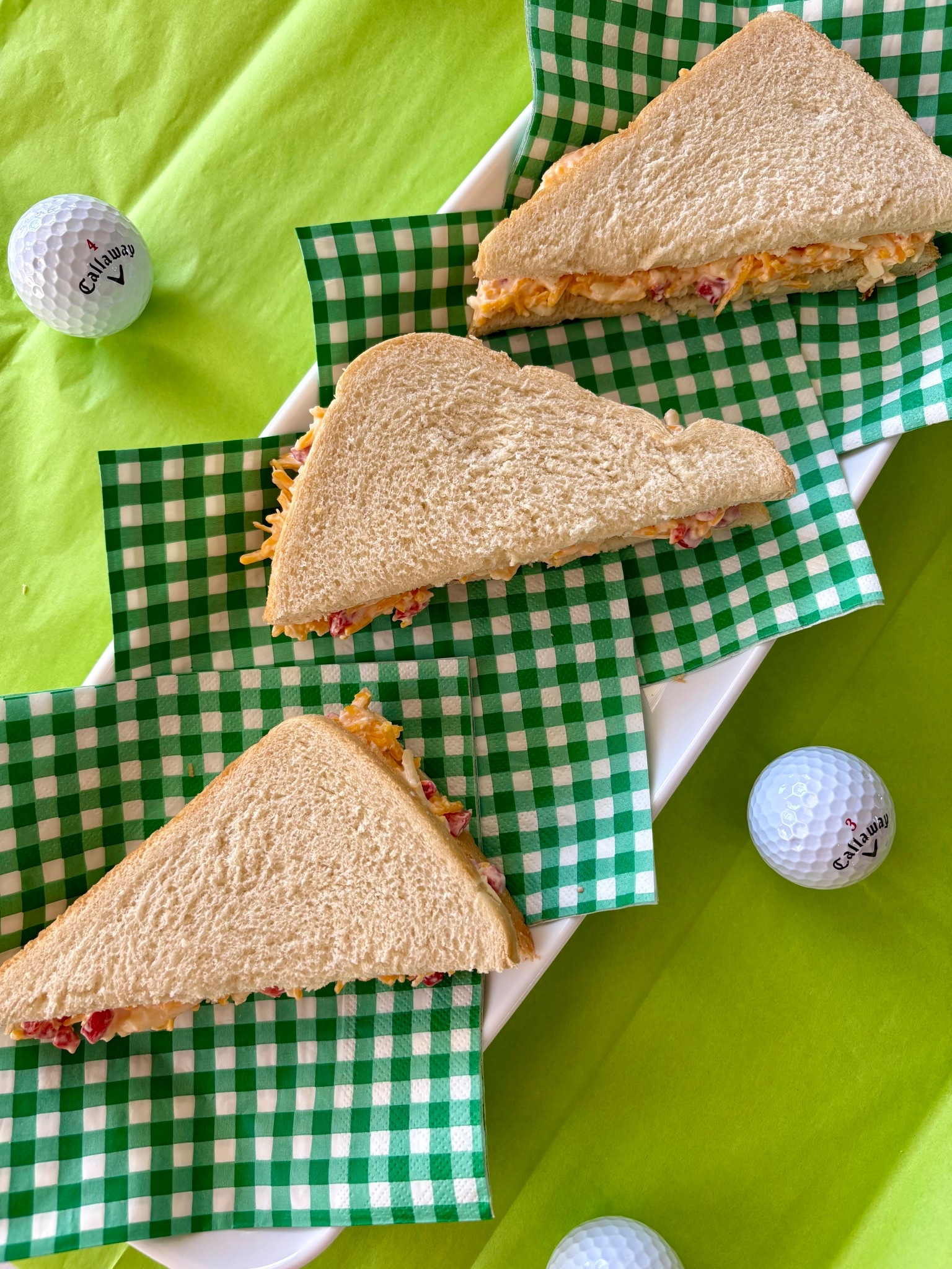 Pimento cheese sandwiches for the Masters! 

#LTKvlog #LTKfoodie #LTKSeasonal