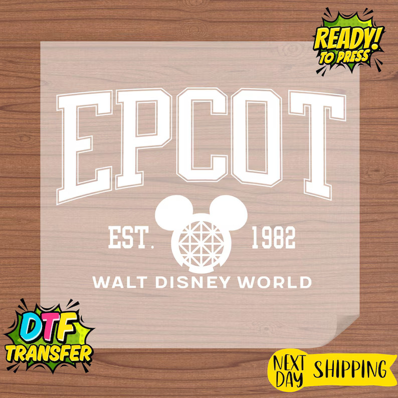 Epcot Est 1982 Dtf Transfers, Heat Press Disney Family Ready to Press, Coquette Epcot Dtf Print, ... | Etsy (US)